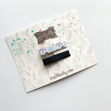 Charger l'image dans la galerie, Pincette flocons marine brillant
