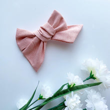 Charger l'image dans la galerie, Bouclette rose effet lin
